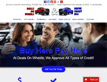 Tablet Screenshot of dealsonwheelsusa.com